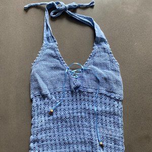 Crochet Halter Neck Top